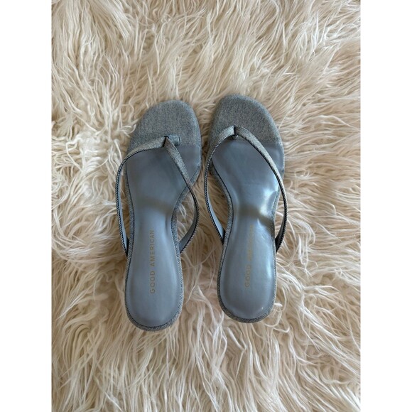 Good American Denim Thong Mule Sandal Size 9 - Picture 8 of 12